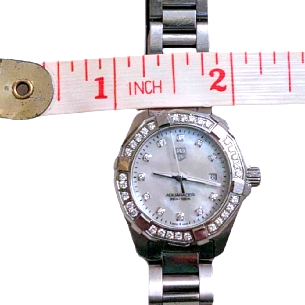 Tag Heuer Diamond Women's watch bezel Aquaracer Authentic Stunning - Picture 11 of 16